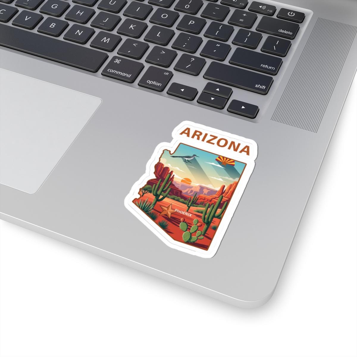 ColorFlow | Arizona Vinyl Sticker | Waterproof Durable State Decal | Made in USA | Desert Art | Laptop Water Bottle