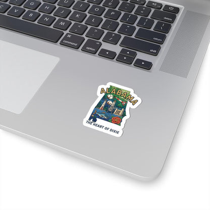 ColorFlow | Alabama Vinyl Sticker | Waterproof Durable State Decal | Made in USA | Cute Aesthetic | Laptop Water Bottle