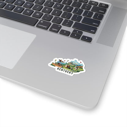 ColorFlow | Kentucky Vinyl Sticker | Waterproof State Decal | Durable Art | Made in USA | Horse Bourbon | Laptop Water Bottle