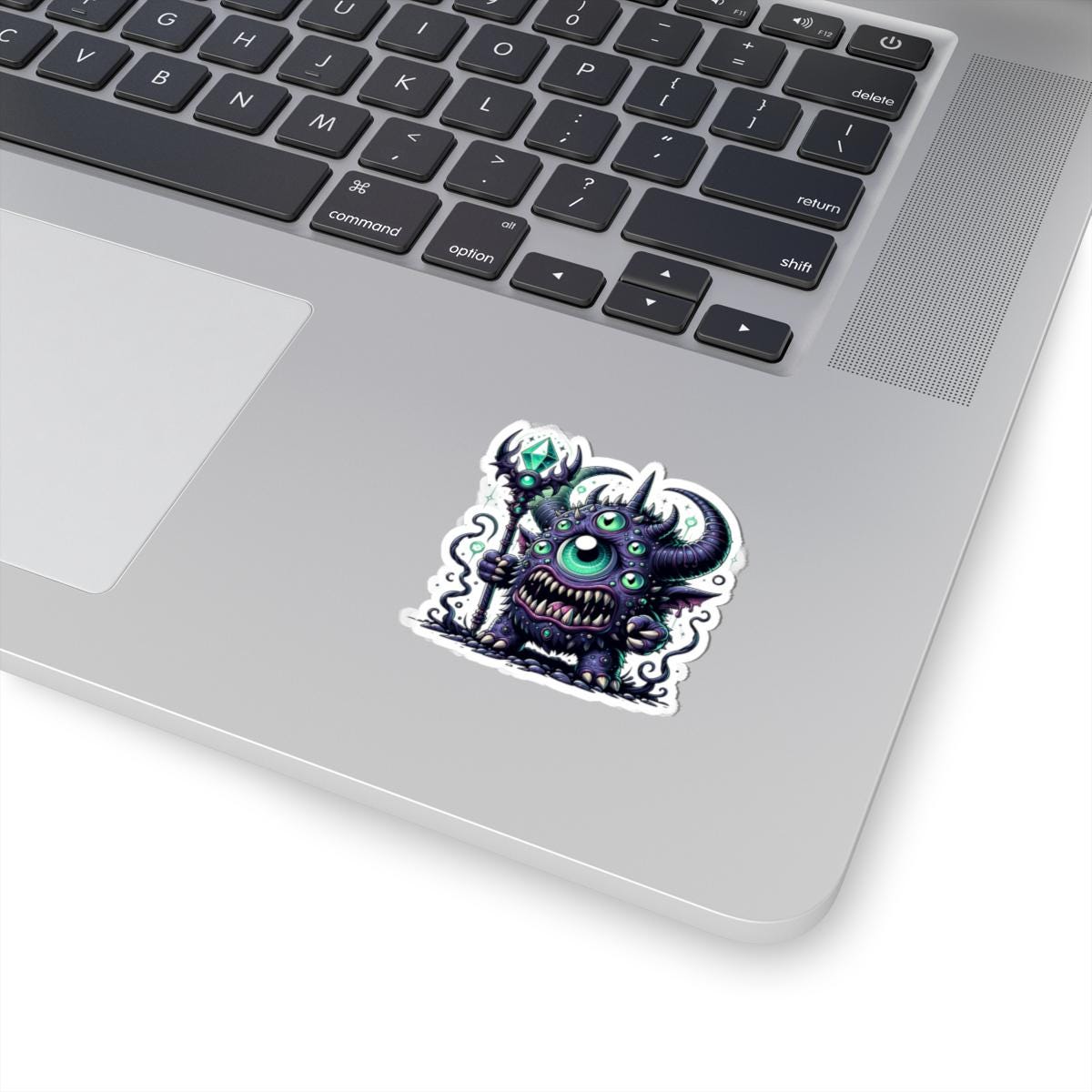 Multi-Eyed Cyclops Monster Sticker: ColorFlow Fantasy Art Decal