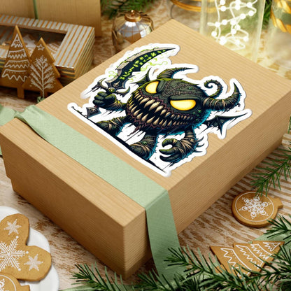ColorFlow | Stitched Demon Monster Vinyl Sticker | Glowing Sword Art Decal | Unique Collectible | Spooky Fantasy Gift