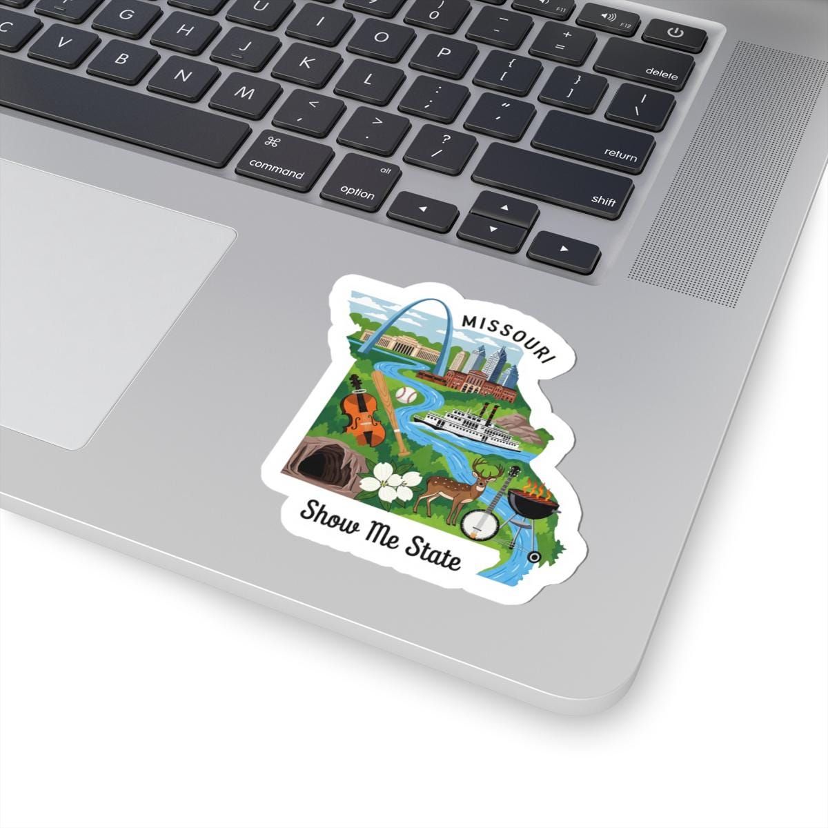 Missouri Vinyl Sticker: Waterproof Show-Me State Decal, River Art