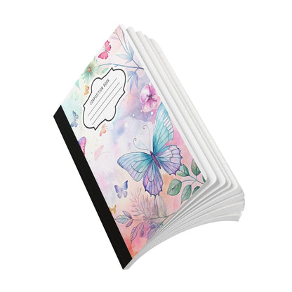 ColorFlow | Butterfly Garden Composition Notebook Aesthetic Journal Pastel Writing Book for School Office or Gifts