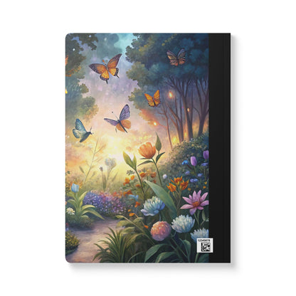 ColorFlow | Enchanted Butterfly Composition Notebook Magical Garden Journal Aesthetic Writing Book for Daily Notes