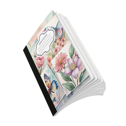 ColorFlow | Butterfly Collage Composition Notebook Floral Aesthetic Journal for Students Writers and Gifts