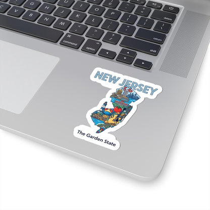 New Jersey Vinyl Sticker: Garden State Art Decal, Waterproof
