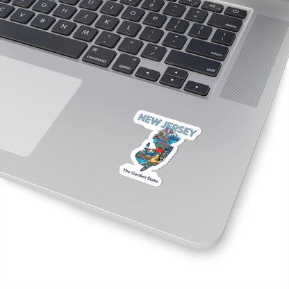 New Jersey Vinyl Sticker: Garden State Art Decal, Waterproof