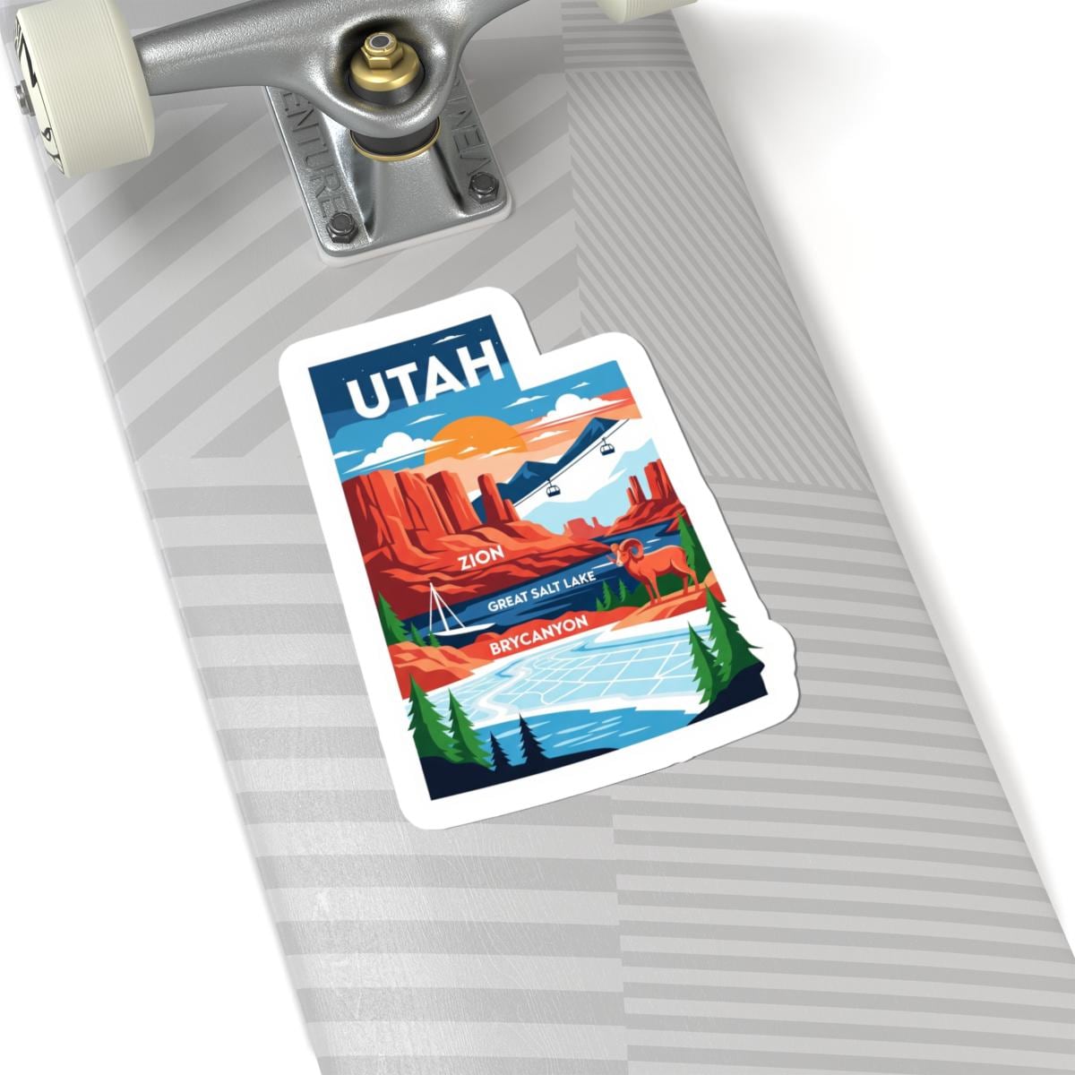 ColorFlow | Utah Vinyl Sticker Pack | Zion Bryce Canyon Salt Lake Art | Waterproof Glossy Matte Holographic