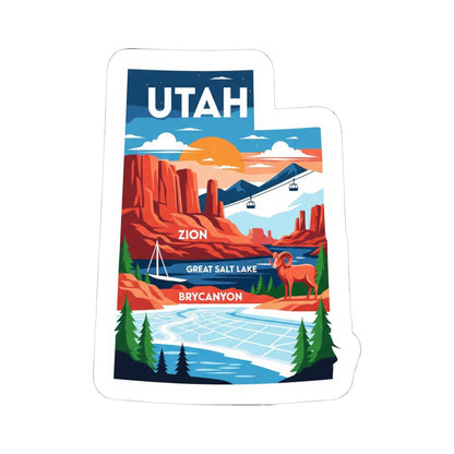 ColorFlow | Utah Vinyl Sticker Pack | Zion Bryce Canyon Salt Lake Art | Waterproof Glossy Matte Holographic