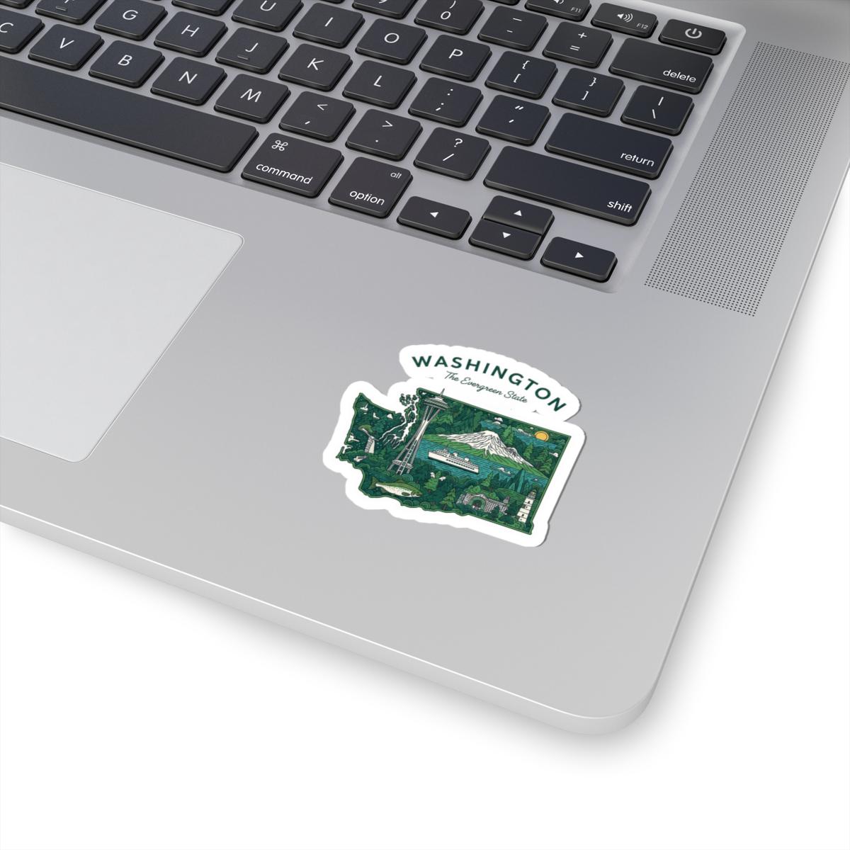ColorFlow | Washington Vinyl Sticker Pack | Evergreen State Space Needle Mt Rainier | Waterproof Glossy Matte Holographic