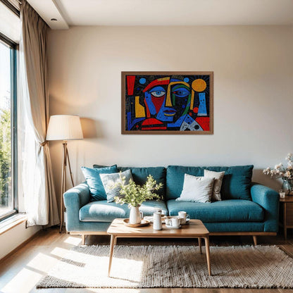 Picasso Inspired Wooden Jigsaw Puzzle - ColorFlow Prism Dreamscape