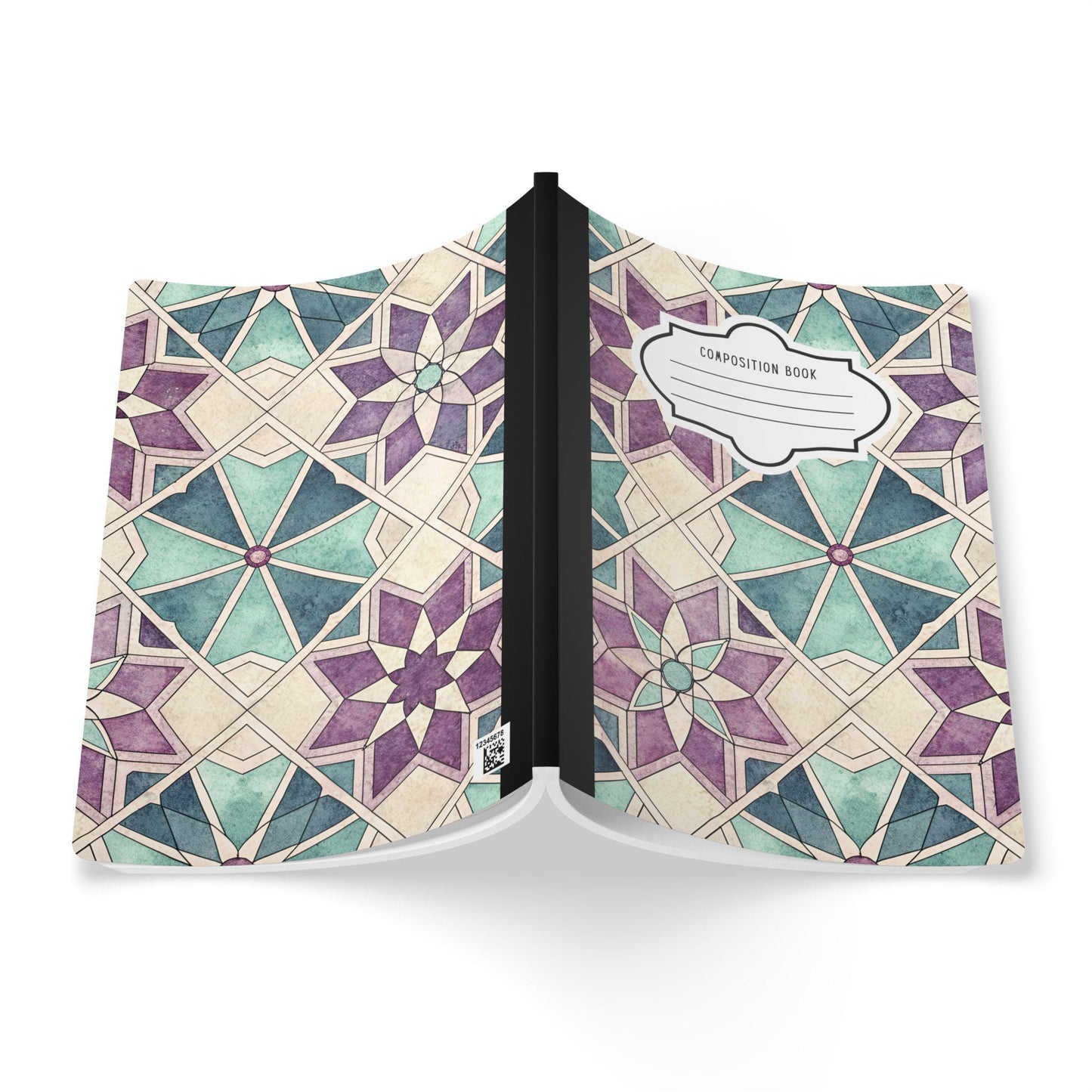 ColorFlow | Moroccan Star Composition Notebook | Artistic College Ruled Journal | Aesthetic Writing Notebook Gift