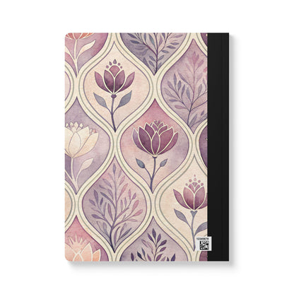 ColorFlow | Blush Floral Composition Notebook | Aesthetic College Ruled Journal | Elegant Writing Notebook Gift