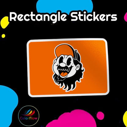 ColorFlow | Custom Vinyl Stickers | Die Cut | Circle | Square | Rectangle | Glossy Matte Finish