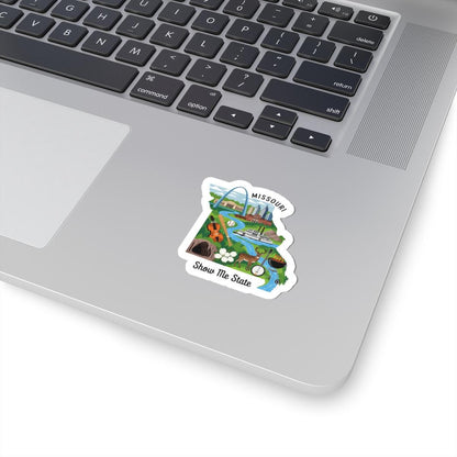 Missouri Vinyl Sticker: Waterproof Show-Me State Decal, River Art
