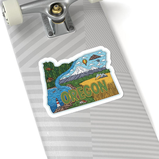 ColorFlow | Oregon Vinyl Sticker Pack | Pacific Northwest Art | Waterproof Glossy Matte Holographic | Multiple Sizes