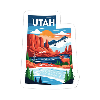 ColorFlow | Utah Vinyl Sticker Pack | Zion Bryce Canyon Salt Lake Art | Waterproof Glossy Matte Holographic