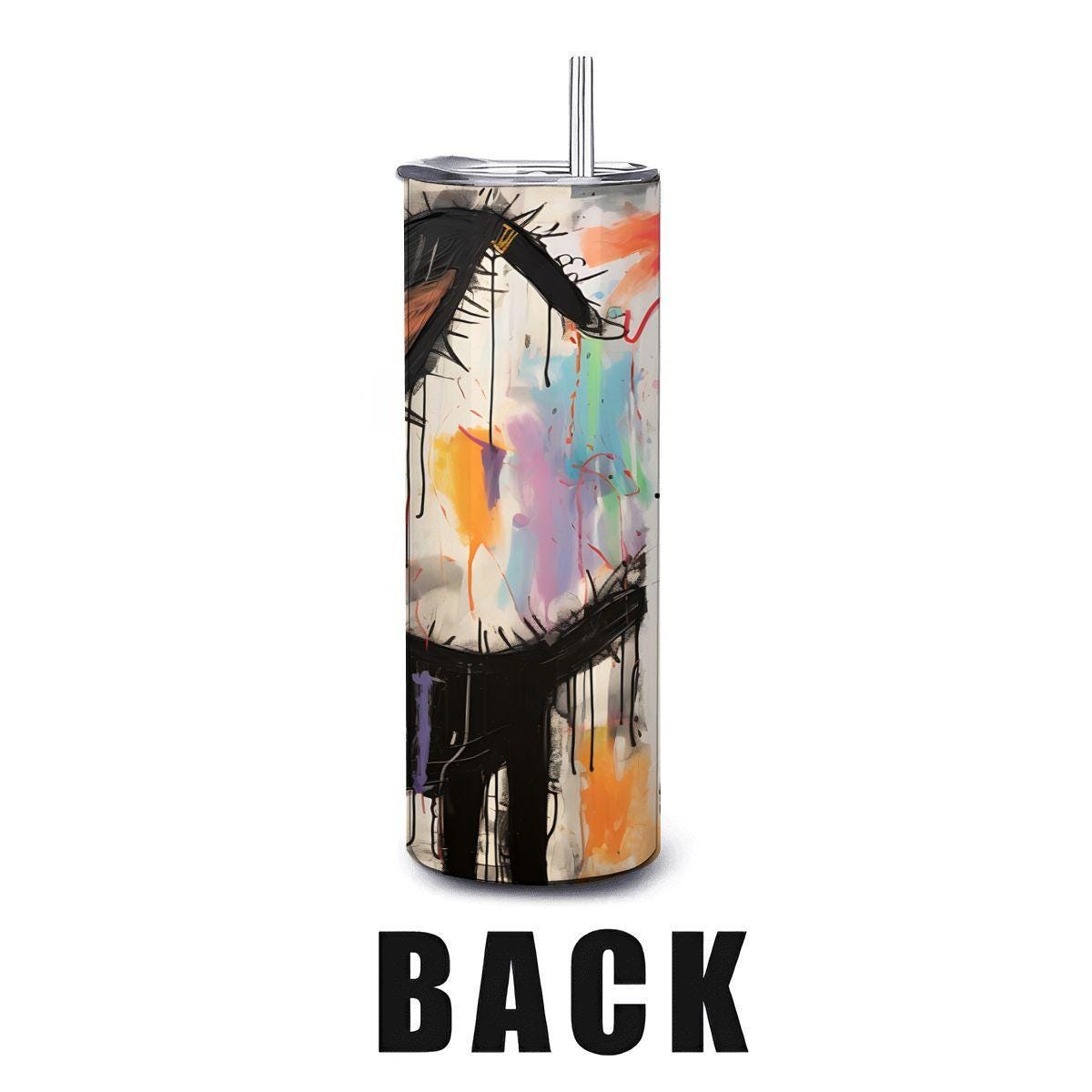 ColorFlow | Doodle Dog Tumbler | Funny Dog Art Cup | 20oz Stainless Steel Travel Mug with Straw | Gift for Dog Lovers