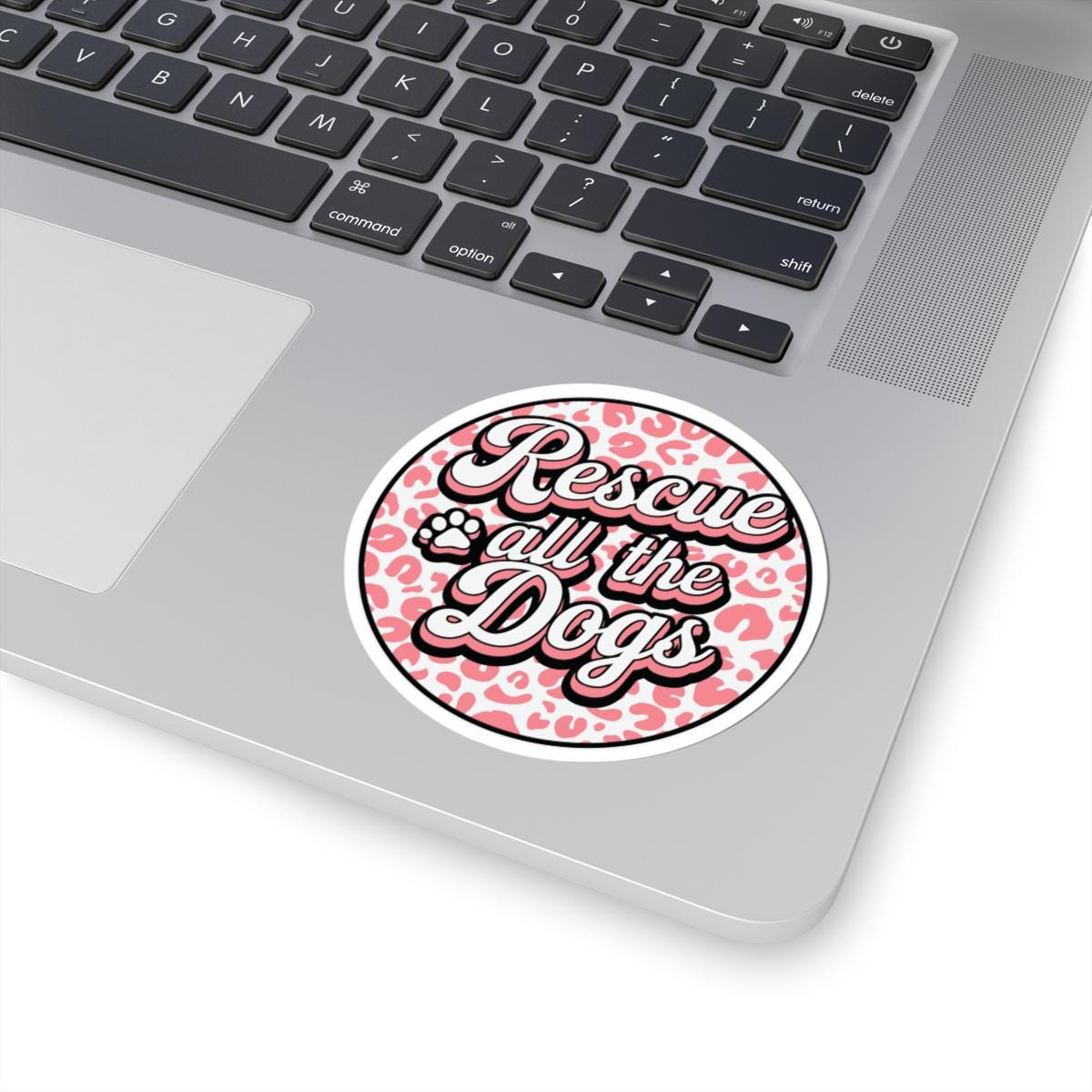 ColorFlow | Rescue All the Dogs Vinyl Sticker | Cute Animal Rescue Sticker | Waterproof Art Decal | Sticker Pack | Dog Lover Gift