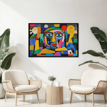 ColorFlow | Radiant Mosaic Wooden Puzzle | Picasso Inspired Colorful Abstract Jigsaw | Modern Art Wood Puzzle Gift