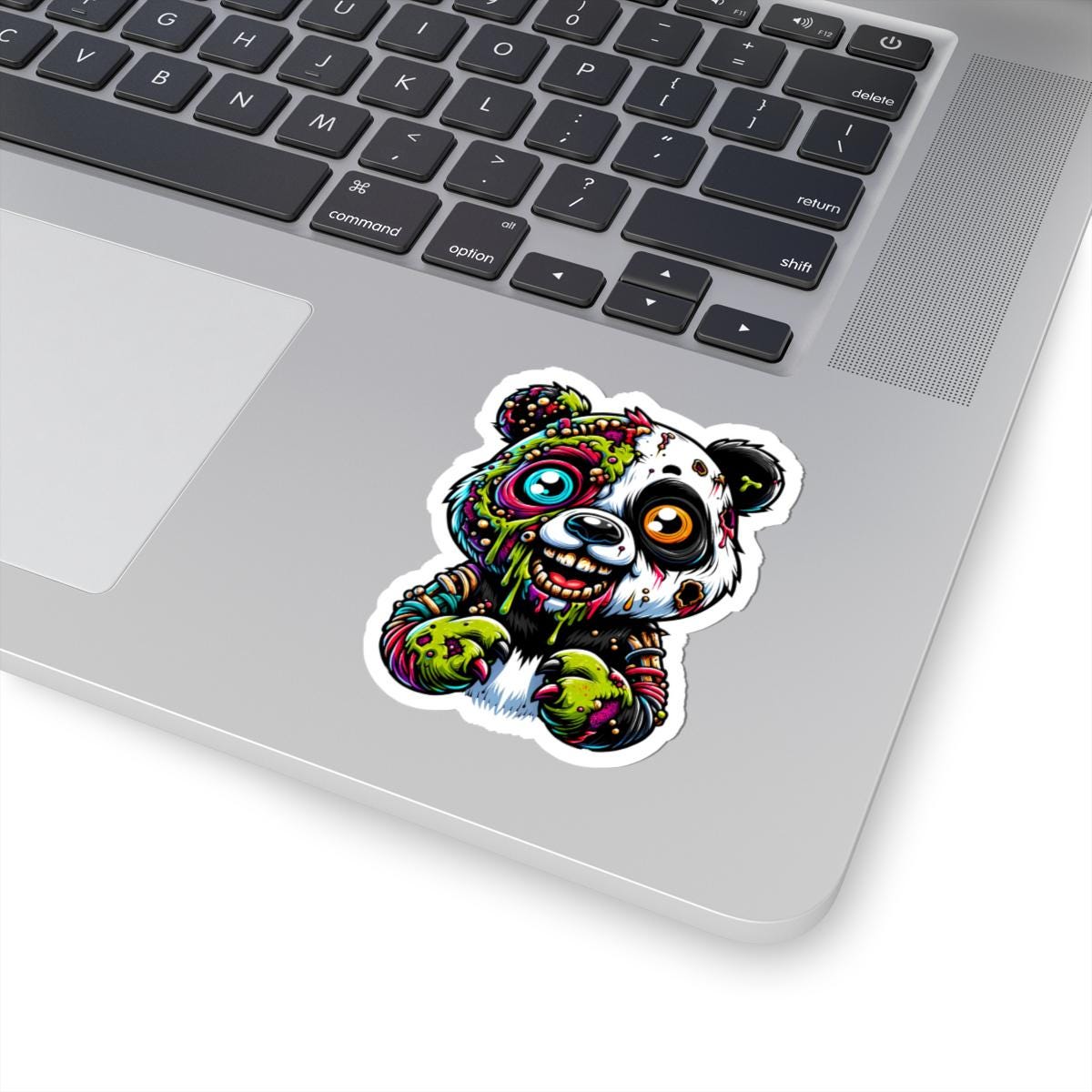 ColorFlow | Zombie Panda Vinyl Sticker for Water Bottles Laptops Cars | Cool Creepy Art Waterproof Durable Decal
