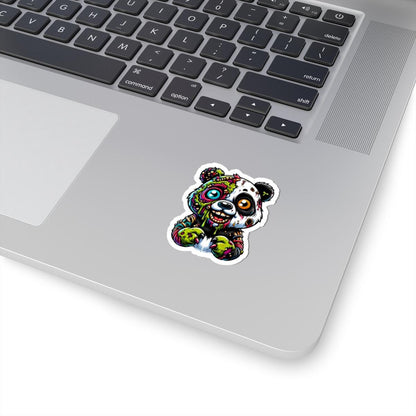 ColorFlow | Zombie Panda Vinyl Sticker for Water Bottles Laptops Cars | Cool Creepy Art Waterproof Durable Decal