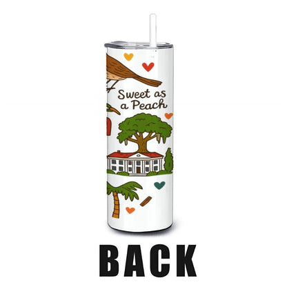 Georgia Sweet As A Peach Tumbler | Southern Charm Insulated Cup