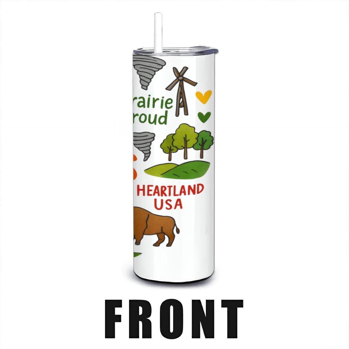 Kansas Sunflower State Tumbler | 20oz Insulated Stainless Steel Travel Mug