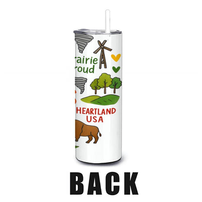 Kansas Sunflower State Tumbler | 20oz Insulated Stainless Steel Travel Mug
