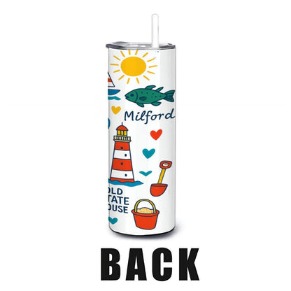 Delaware Coastal Adventure Tumbler | 20oz Insulated Stainless Steel Mug