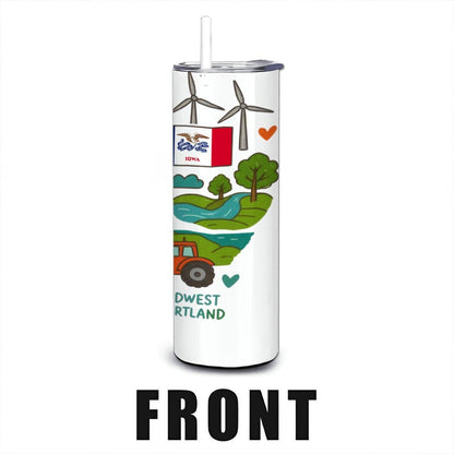 Iowa Fields Tumbler | 20oz Stainless Steel Travel Mug