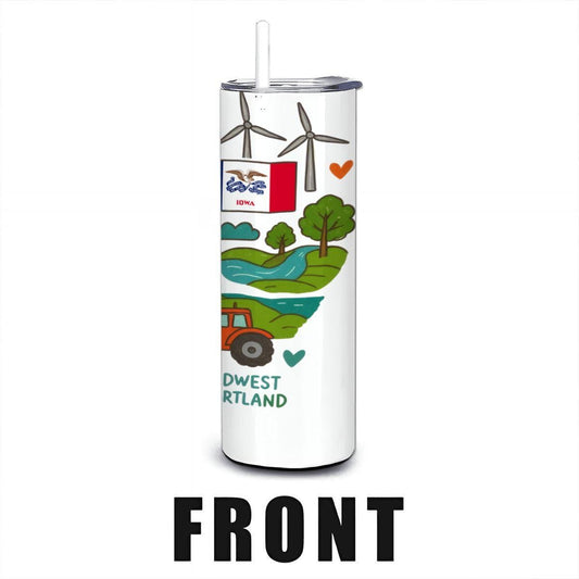 Iowa Fields Tumbler | 20oz Stainless Steel Travel Mug