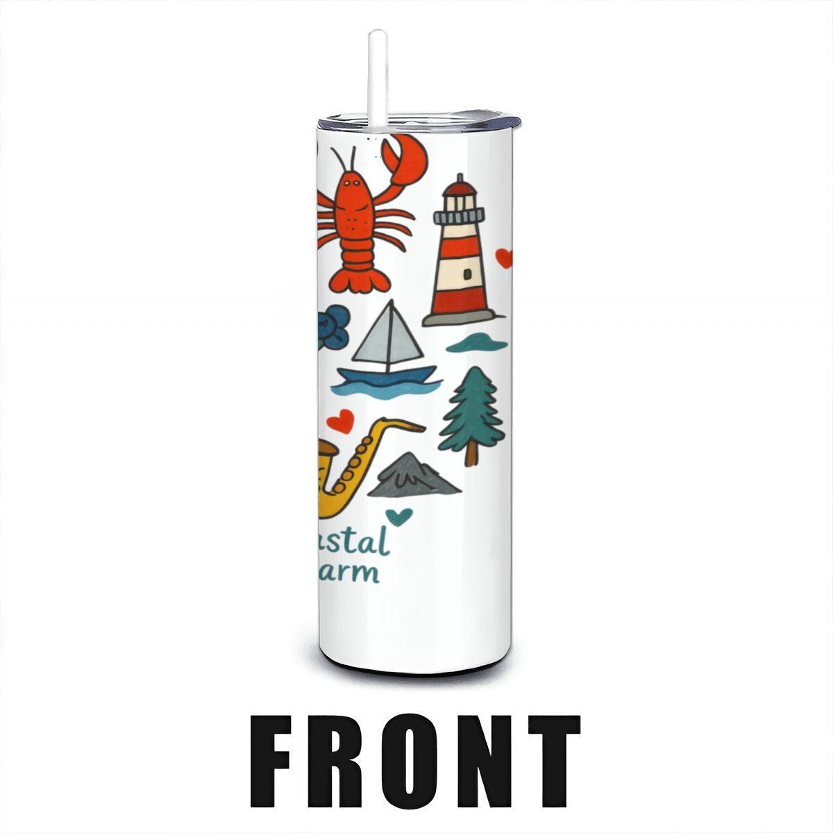 Maine Coastal Tumbler | 20oz Insulated Stainless Steel Travel Mug