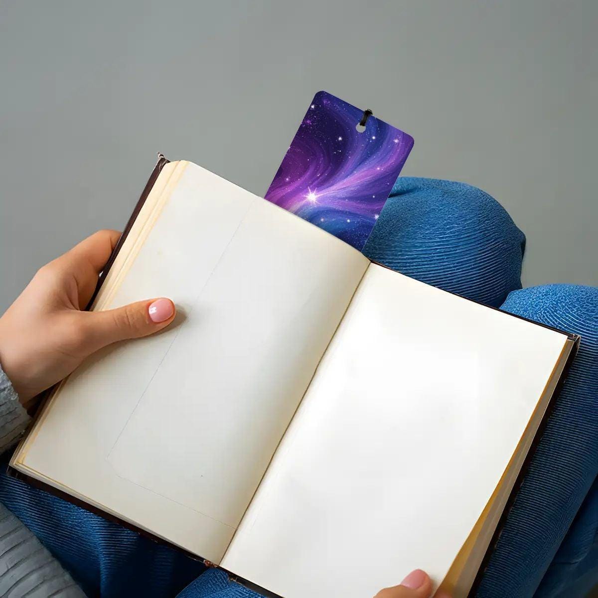 ColorFlow | Heart Cloudscape Metal Bookmark Pastel Sky Aesthetic Dreamy Celestial Gift | Optional Personalization