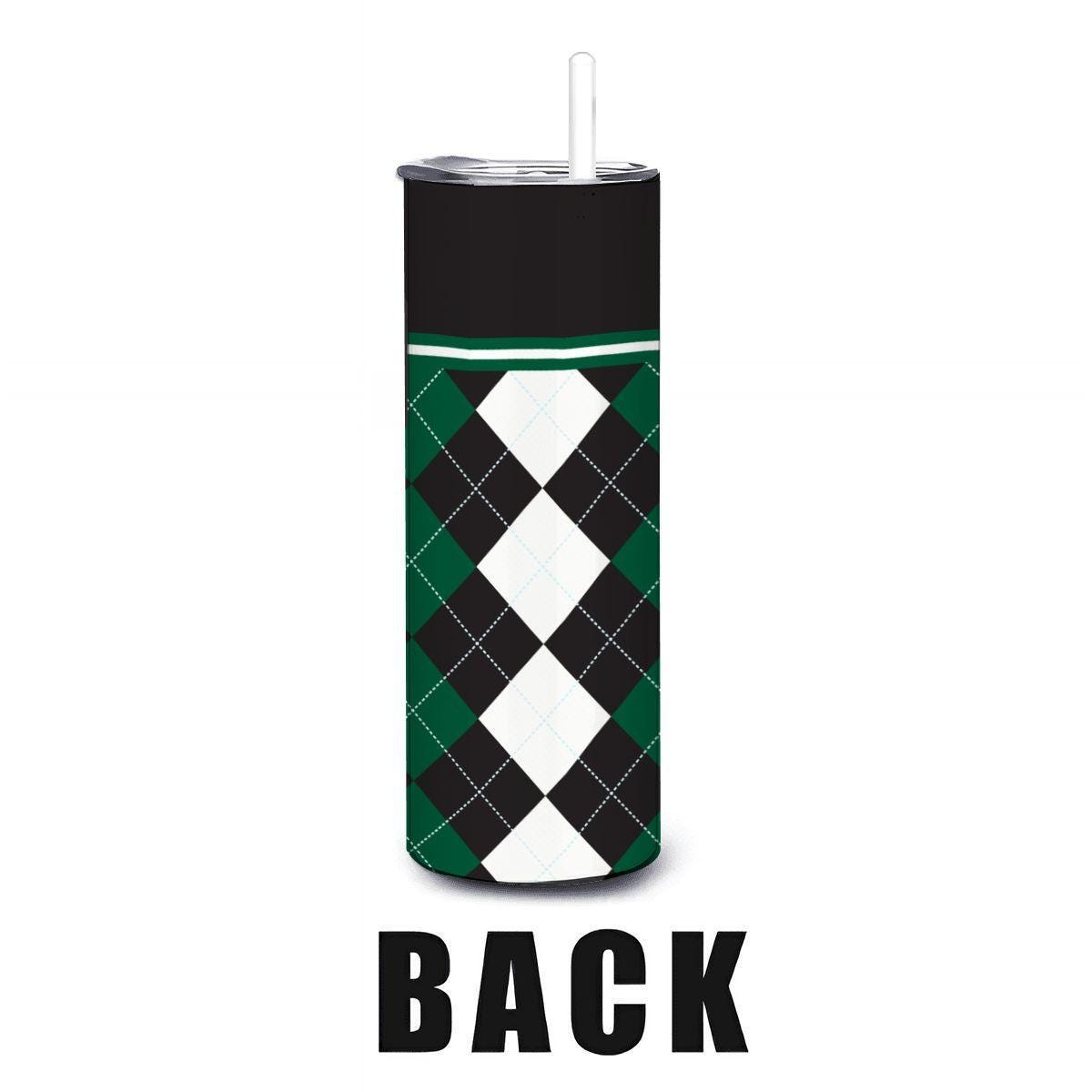ColorFlow | Hawaii Inspired Warriors Argyle Straight Tumbler 20oz Stainless Steel Drinkware Optional Personalization