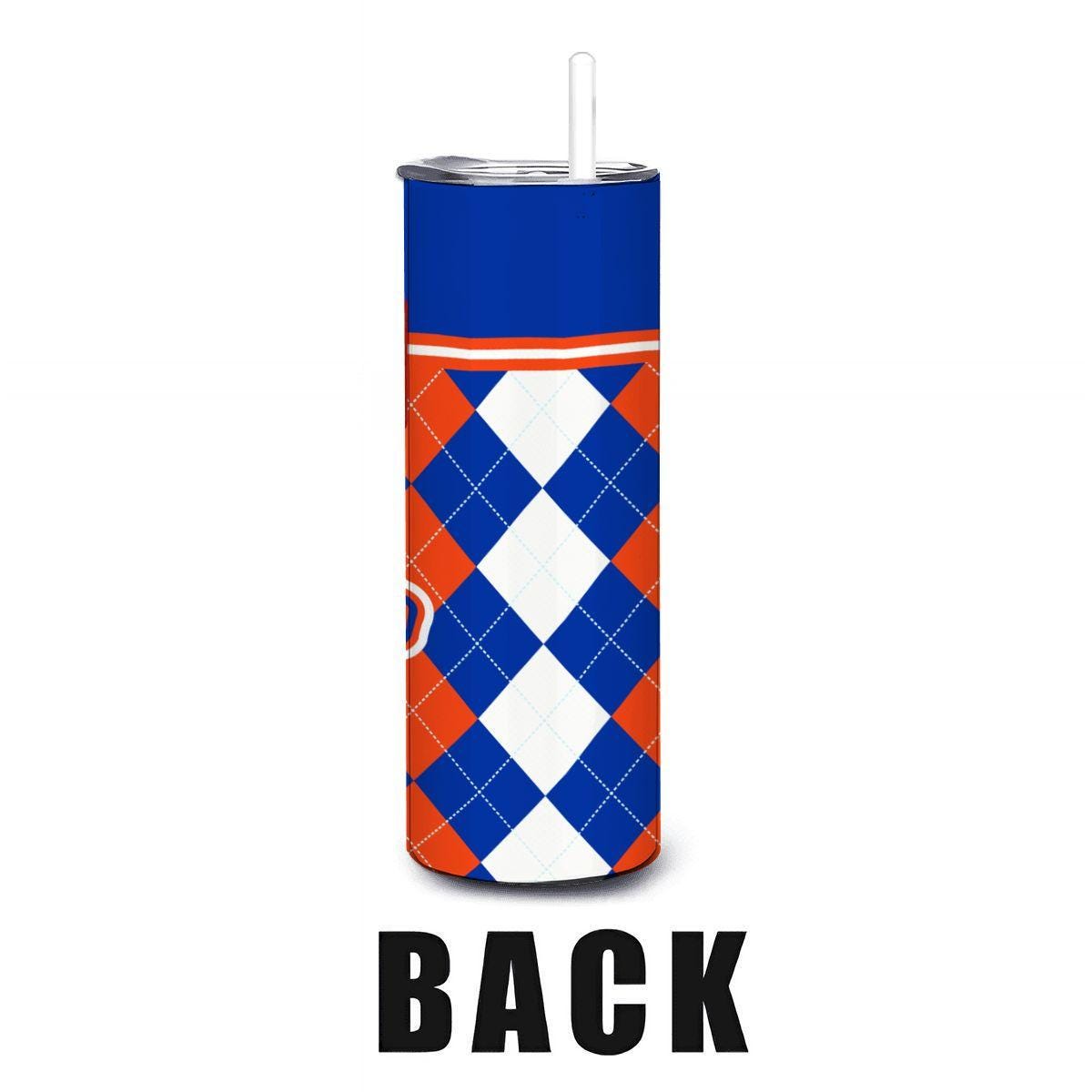 ColorFlow | Boise State Broncos Inspired 20oz Straight Stainless Tumbler | Game Day Style | Personalization Optional