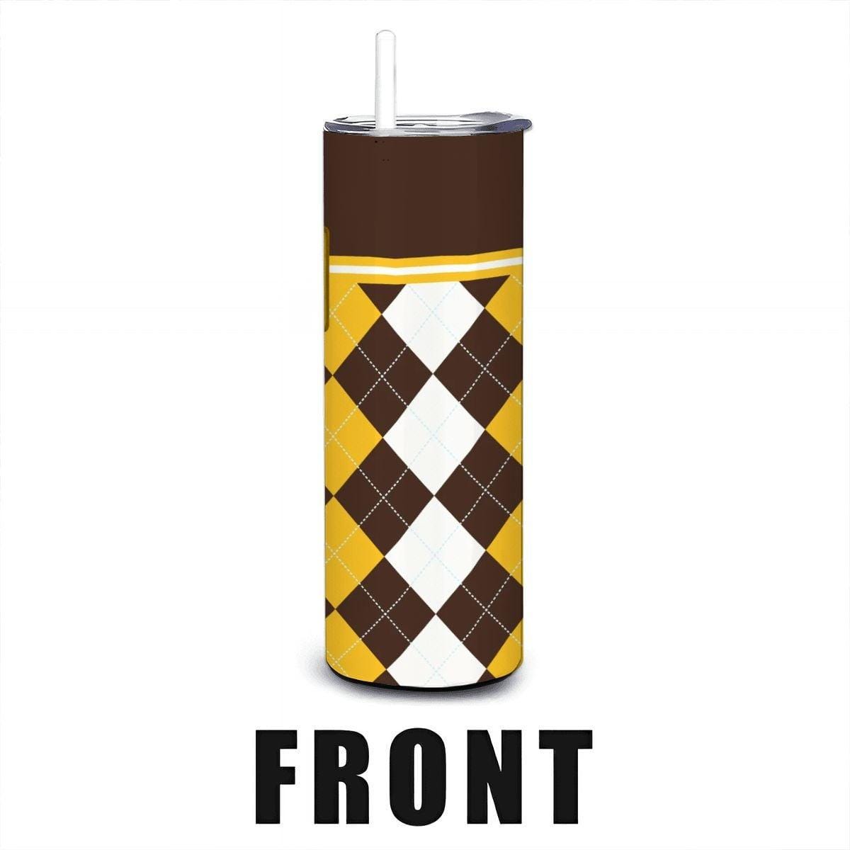 ColorFlow | Wyoming Cowboys Inspired 20oz Straight Tumbler | Brown Gold Western Spirit | Personalization Optional