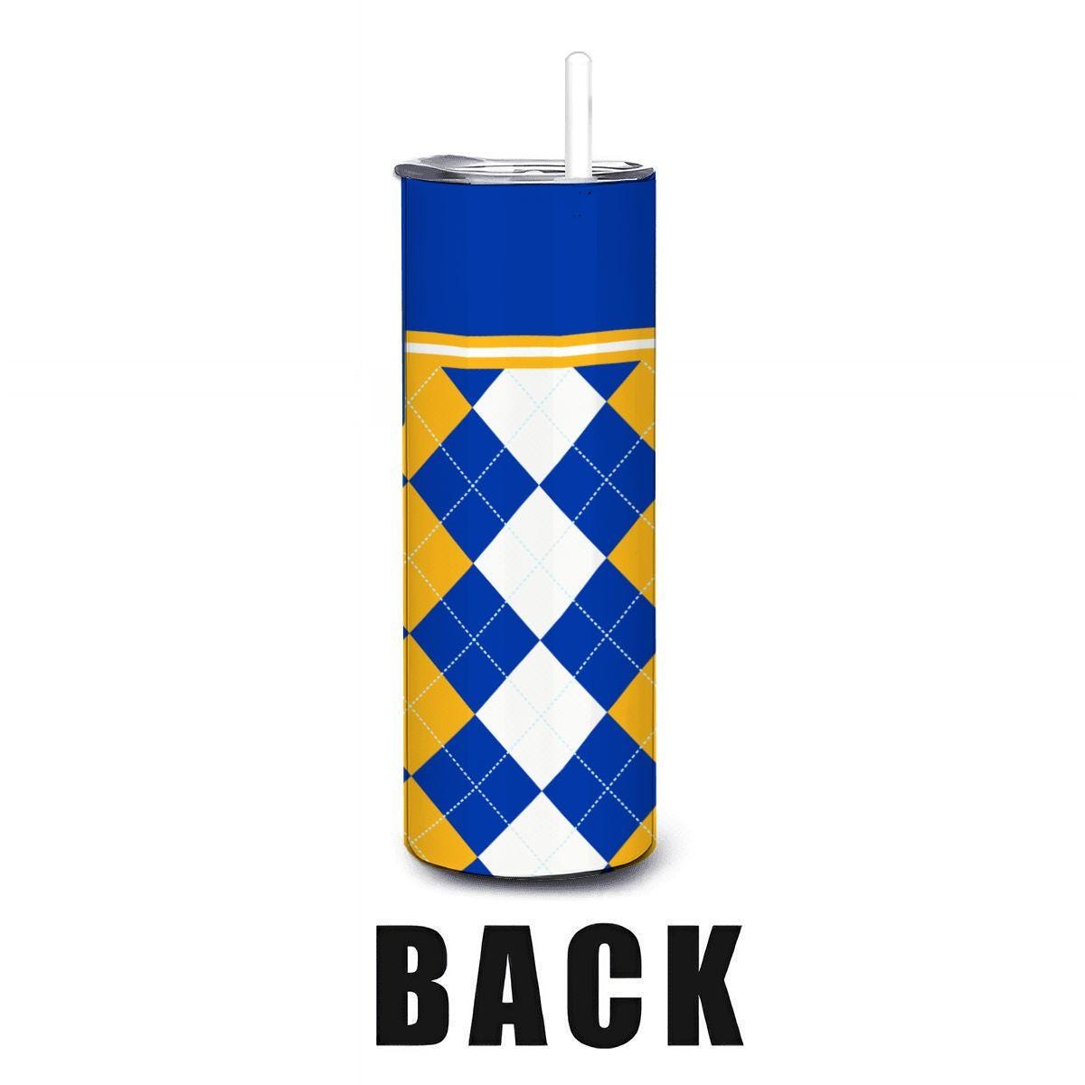 ColorFlow | San Jose State Spartans Inspired 20oz Straight Stainless Tumbler | Team Colors | Personalization Optional