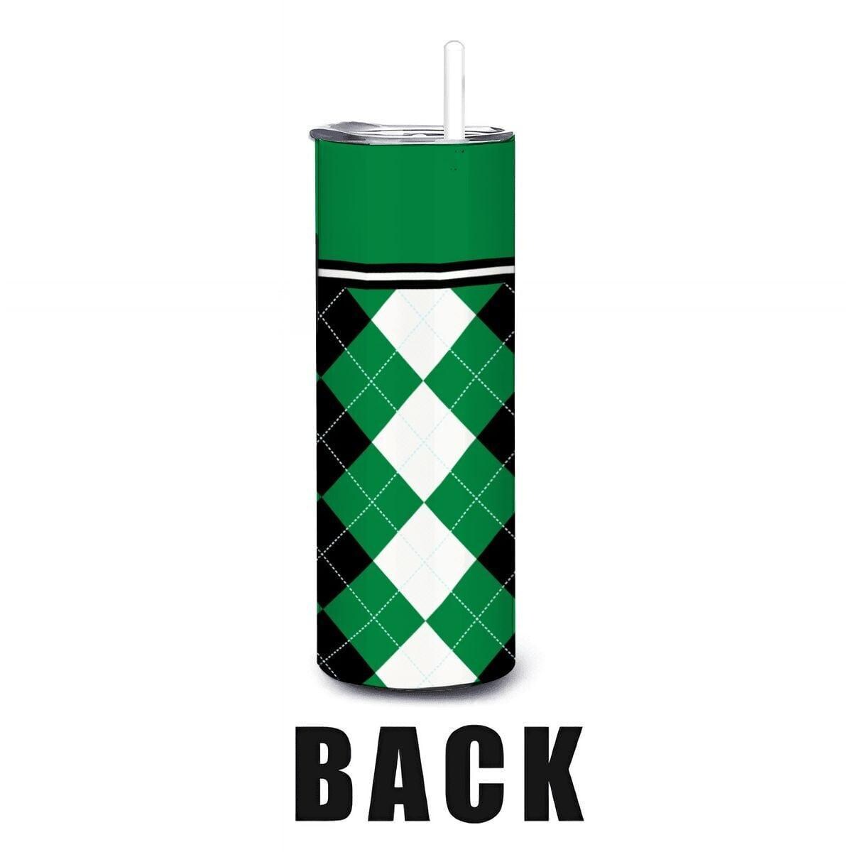 ColorFlow | North Texas Mean Green Inspired 20oz Straight Stainless Tumbler | Bold Green Fan Look | Personalization Optional