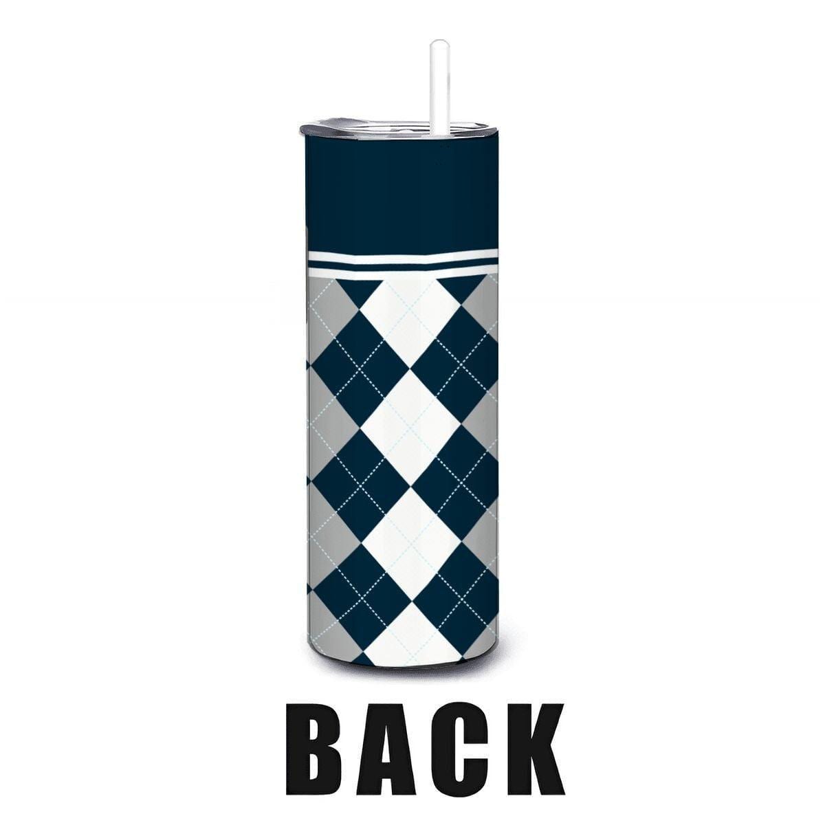 ColorFlow | Utah State Aggies Inspired 20oz Straight Stainless Tumbler | College Colors | Personalization Optional