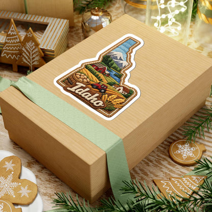 ColorFlow | Idaho Rustic Heartland Vinyl Sticker | Mountain Farms River Valleys and Country Life Art