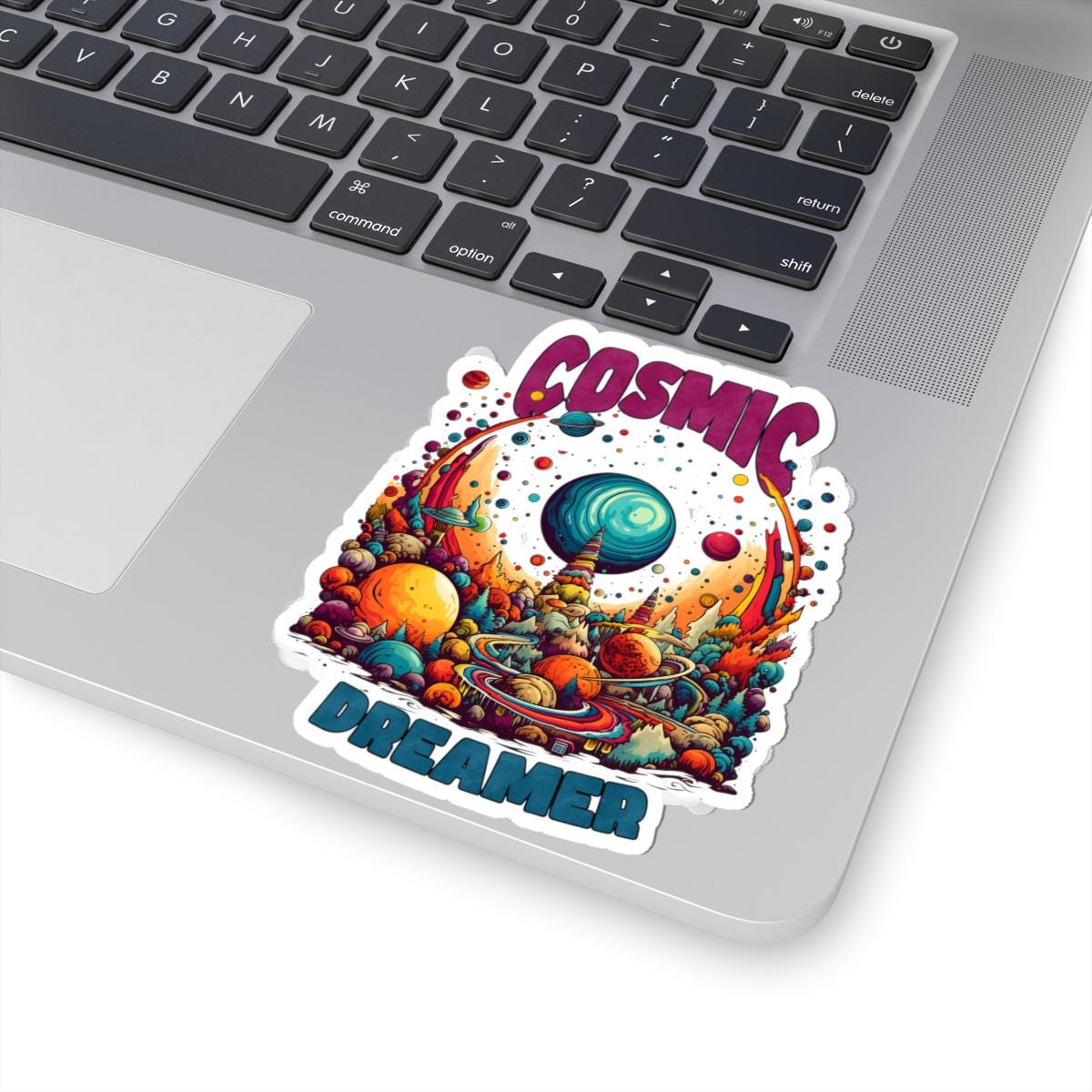 ColorFlow | Cosmic Dreamer Psychedelic Space Fantasy Retro Galaxy Art Vinyl Sticker