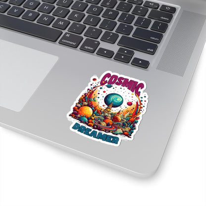 ColorFlow | Cosmic Dreamer Psychedelic Space Fantasy Retro Galaxy Art Vinyl Sticker