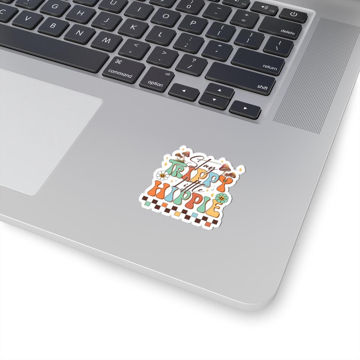 ColorFlow | Stay Trippy Little Hippie Retro Mushroom Psychedelic Sunshine Art Vinyl Sticker