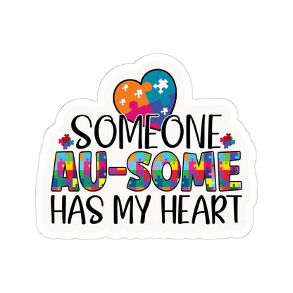 ColorFlow | Someone Au Some Has My Heart Vinyl Sticker | Playful Autism Love Puzzle