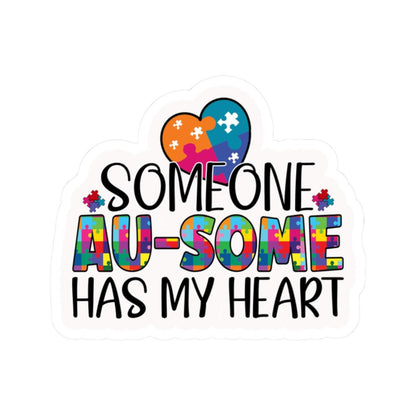 ColorFlow | Someone Au Some Has My Heart Vinyl Sticker | Playful Autism Love Puzzle