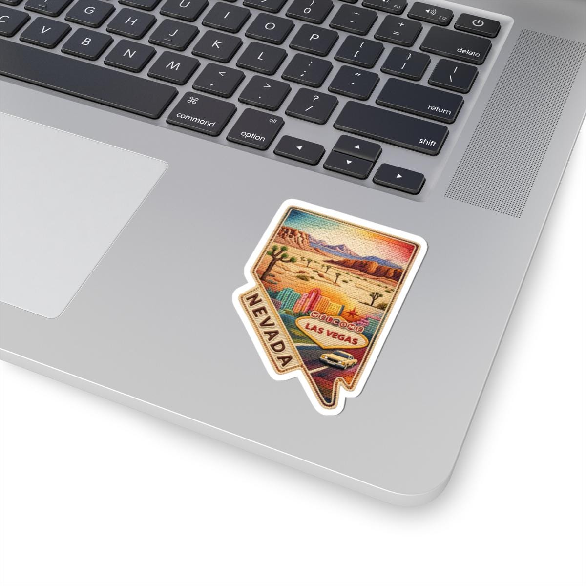 ColorFlow | Nevada Desert Nights Vinyl Sticker | Las Vegas Skyline Mojave Landscapes and Southwest Road Trip Art
