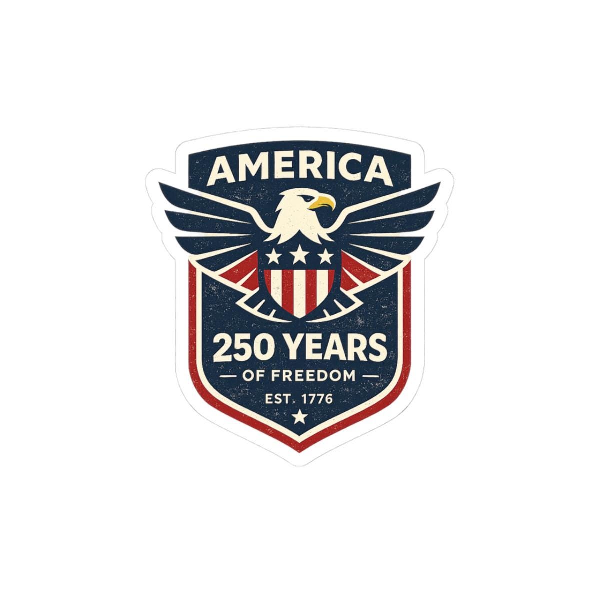 ColorFlow | America 250 Years of Freedom Patriotic Eagle Anniversary Vinyl Sticker