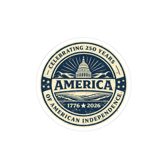 ColorFlow | Celebrating 250 Years of America Independence Patriotic Capitol Vinyl Sticker
