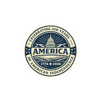 ColorFlow | Celebrating 250 Years of America Independence Patriotic Capitol Vinyl Sticker
